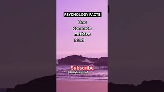 One common mistake readers make subscribe viral youtubeshorts psychologyfacts shorts [upl. by Enyaj642]