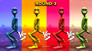 Alien dance VS Funny alien VS Dame tu cosita VS Funny alien dance VS Green alien dance VS Dance [upl. by Neelrihs]