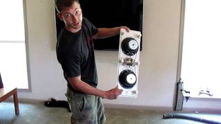 How To Install Flush Mount Wall Speakers 1  Home Theater Ken Eppinette Elite Renovations LLC [upl. by Uoliram]