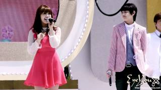 KPOP STAR FANCAM 120504 SBS 희망TV 양요섭 amp 정은지 quotLOVE DAYquot by EyeYou [upl. by Stuppy]