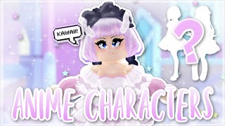 Recreating ANIME CHARACTERS in Royale High  Roblox Royale High [upl. by Elfstan860]