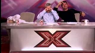 X Factor Audition  Penelope  Sharon Osbourne and Louis Walsh Cant Stop Laughing [upl. by Packer525]