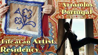 Artist Residency Vlogs Week 2 Embroidering Rugs in Arraiolos Portugal [upl. by Hooke]