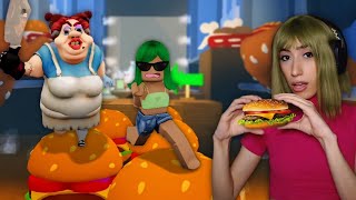 BIBI ESCAPA DA TIA DO LANCHE 🍔  Roblox [upl. by Ahcsap7]