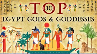 Mythical 30 Ancient Egyptian Gods amp Goddesses  Egypt Tours Portal [upl. by Niamart]