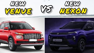 2023 Tata Nexon Facelift Vs Hyundai Venue  Comparison 🔥 [upl. by Slemmer]