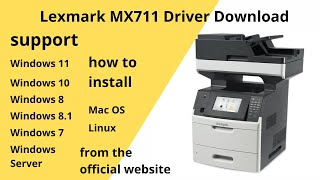 Lexmark MX711 Driver Download and Setup Windows 11 Windows 10Mac 13 Mac 12 Mac 11 [upl. by Prunella]