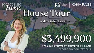 Gaby Cender Tours a 35M House in Woodfield Country Club [upl. by Aitekram]