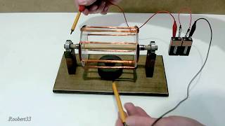 Rotation electric motor easy homemade [upl. by Kielty]