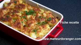 Recette de gratin poireaux et pommes de terre  Potato Leek Gratin recipe [upl. by Perle]