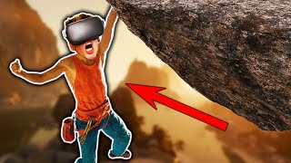 Rock Climbing in VR is TERRIFYING The Climb [upl. by Hoy]