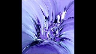 purple diamond abstract painting Acrylic abstrakte Malerei mit Acryl [upl. by Bergmann548]