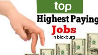 What is the worst to best job in Bloxburg [upl. by Livvie]