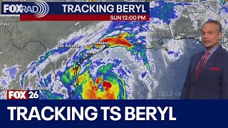 Tropical Storm Beryl update Latest on Houston Texas impacts [upl. by Macnamara]