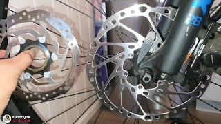 PAANO MAGKABIT NG ROTOR SHIMANO 160mm203mm UPGRADE [upl. by Aekan122]