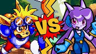 MUGEN Battles  Sparkster vs Sash Lilac  Rocket Knight Adventures vs Freedom Planet [upl. by Radford]