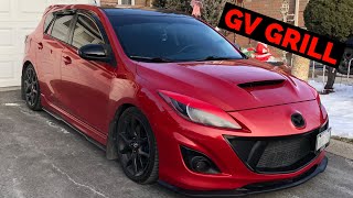 Mazdaspeed 3 OPEN MOUTH GRILL Install  First Impressions [upl. by English]