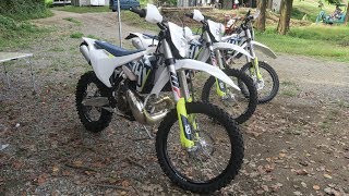 2018 Husqvarna TE250i FE501 amp FE250 Test Ride [upl. by Alemaj922]