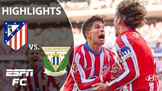 🚨 COMEBACK WIN 🚨 Atletico Madrid vs Leganes  LALIGA Highlights  ESPN FC [upl. by Madeleine798]