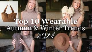 10 WEARABLE TRENDS FOR AUTUMN WINTER 2024  OUTFIT IDEAS 🤎 [upl. by Adrianne604]