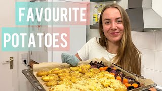 One of my favourite ways to prepare Potatoes😍🥔😂 Smashed Potatoes [upl. by Essie]