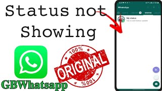 GBwhatsap GBwhatsapp Status not showing [upl. by Bevis376]