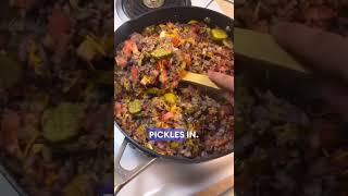 Keto burger bowl  A healthy way to eat a burger that tastes even better dinnerideas ketorecipes [upl. by Ycam]