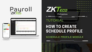 ZKPayroll  Schedule Management  How to Create Schedule Profile [upl. by Akeimat]