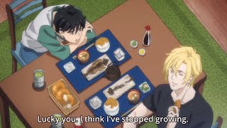 Ash x Eiji moments 17  Having a casual meal together [upl. by Lihcox]