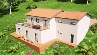 MAISON SUR TERRAIN EN PENTE [upl. by Aztiraj]