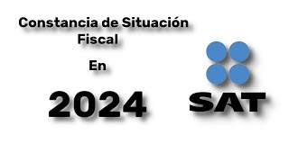 Constancia de situación fiscal sin contraseña en 2024 [upl. by Evette]