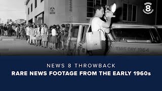 Rare News 8 Film of 5th and Ash Newsroom in 1960 1961 and 1962 [upl. by Acimaj]