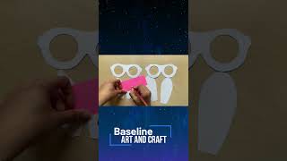 DIY Mini Paper Craft Glasses  Baseline Art And Craft [upl. by Blondy278]