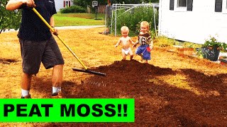 Top Dressing your Grass Seed with Peat Moss [upl. by Ahsinom]