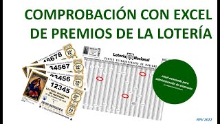 Comprueba tus resultados en la lotería con Excel [upl. by Finzer]