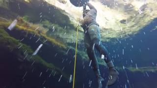 Freediving Kilsbys Freshwater Sinkhole South Australia [upl. by Syramad]