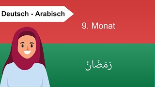 Der Islamische Mondkalender Hijri  12 Monate der Islamischen Kalender  Arabisch für Anfänger [upl. by Cumings308]