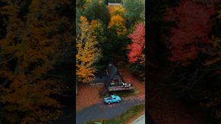 Fall Foliage at a Remodeled AFrame Cabin automobile tranquilcountryside nature [upl. by Llirrehs]