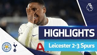 Bergwijn scores TWICE in injury time Absolute LIMBS  HIGHLIGHTS  Leicester 23 Spurs [upl. by Matlick999]