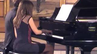 ADIOS NONINO  Piazzolla Piano Duet piano 4 hands [upl. by Ahsimet]