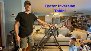 how to do a sit up teeter hang ups inversion table [upl. by Araed306]