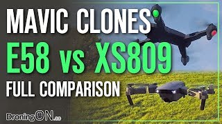 Eachine E58 vs Visuo XS809HW  Which To Buy [upl. by Artied]