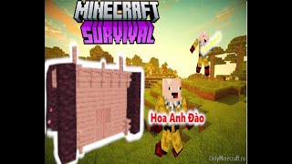 Sinh Tồn Minecraft Hoa Anh Đào Tập 1  Saitama Noob Survival [upl. by Rorry]