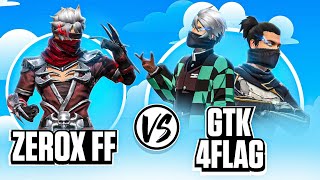 Zerox FF📲 Vs ​⁠4FLAG Gamer📲 amp GTK Gaming🖥️ The Final Fight🔥 [upl. by Ylliw]