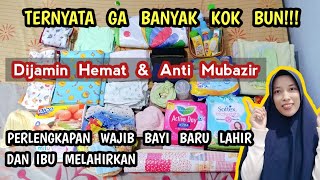 PERLENGKAPAN BAYI BARU LAHIR ANTI MUBAZIR YANG WAJIB DIBELI [upl. by Annonyw574]