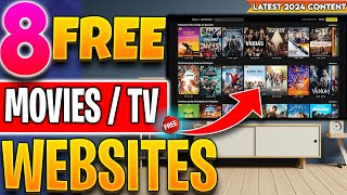 🔴Top 8 Websites to Watch FREE Movies  TV Shows No Sign up 2024 Update [upl. by Dud862]