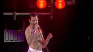 QUEEN  RADIO GAGA live at wembley 1986 [upl. by Hylton]