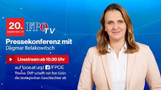 FPÖPressekonferenz ÖVP schafft mit RotGrün die biologischen Geschlechter ab [upl. by Correy526]