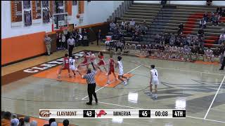 2024 Boys Varsity Basketball Claymont vs Minerva [upl. by Biggs]