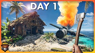 DAY 1 First Look at this STUNNING New Island Survival Game [upl. by Nanyt93]